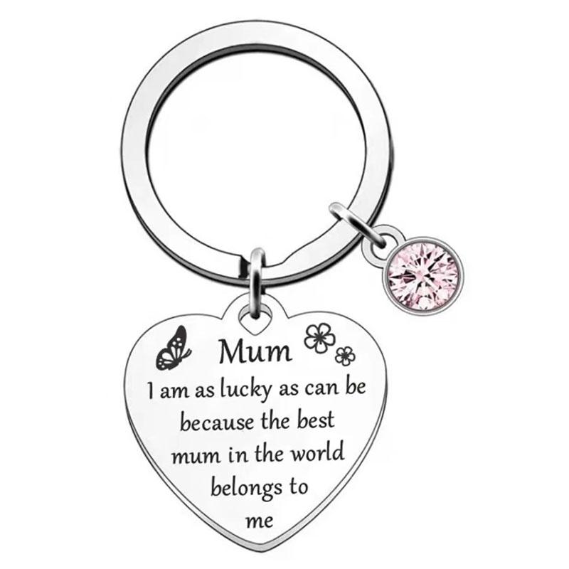 Keychain Steel Stainless Keyring Christmas Friendship Gifts Backpack Pendant