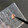 1Pcs Silicone Butterfly Nail Art Mold Five-Petaled Flowers Pattern Relief 3D Transparent Nail Template Diy Manicure Decoration