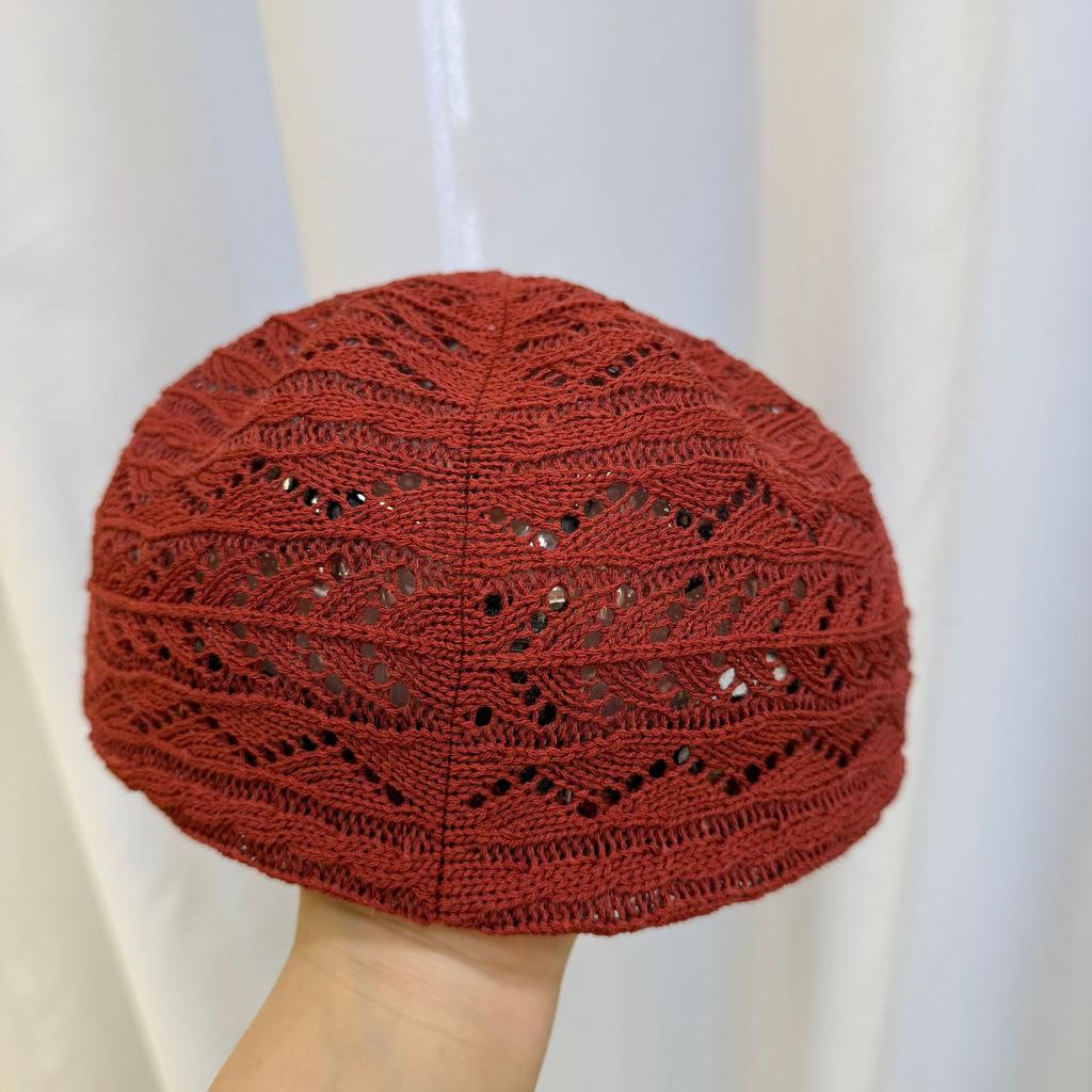 Fashion hollow breathable shape forward hat children spring and summer thin fashion versatile face small woven painter hat