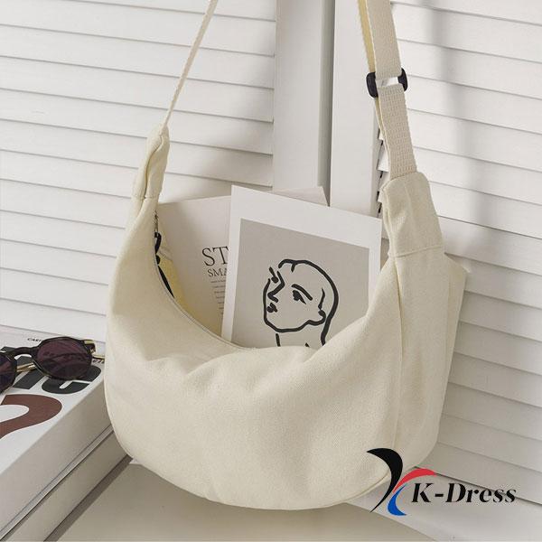 2-color Crescent Cross Canvas Eco Bag