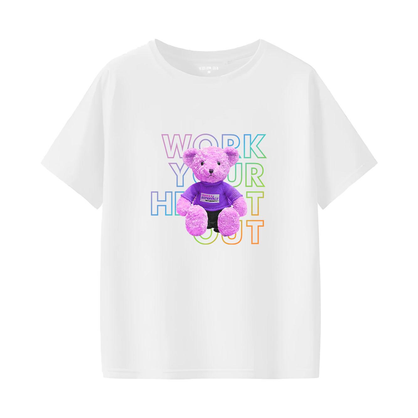 

New fashionable cartoon printed Tshirt casual short sleeved uitable for Womens daily Tshirt in all seasons 4XL