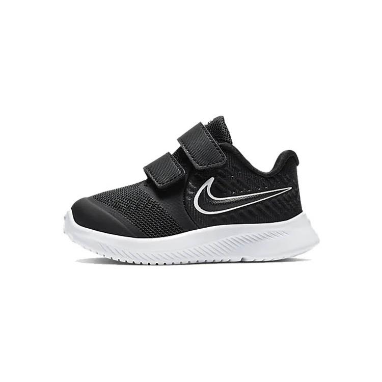 (TD) Nike Star Runner 2 Velcro Black White Baby AT1803-001 EU 21