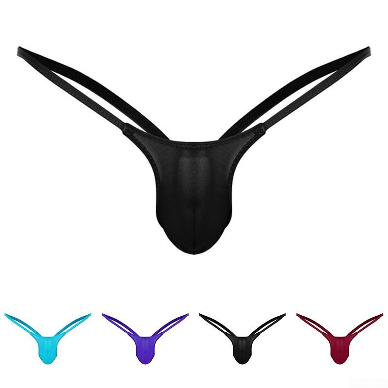 T-back Underwear Briefs Tanga Knickers Panties Low rise Solid Breathable