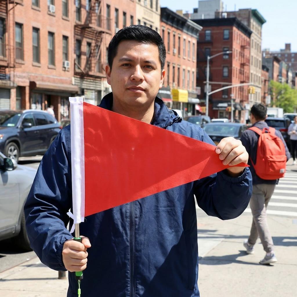 Handheld Tour Guide Flag Adjustable stick for Kids School Excursions Outdoor Sports Events Visible Signal