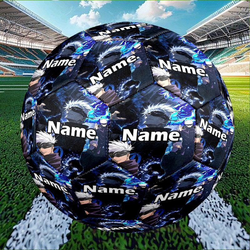 Custom Name Personalized Jujutsu Kaisen Print Size 5 Soccer Ball Training & Match Football, for Team, Kicking, Gift for Football Enthusiasts