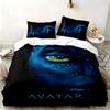 Ensemble 3 pièces Avatar Parfait pour la chambre à coucher Ensemble de literie confortable comprenant une housse de couette et deux taies d'oreiller Idéal pour un anniversaire ou Noël