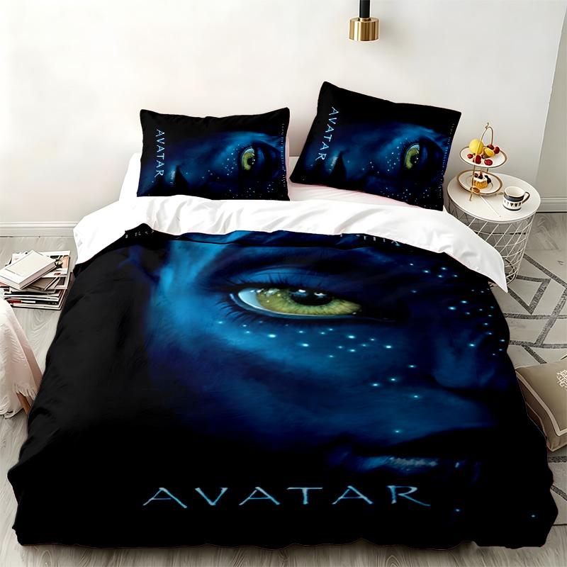 Ensemble 3 pièces Avatar Parfait pour la chambre à coucher Ensemble de literie confortable comprenant une housse de couette et deux taies d'oreiller Idéal pour un anniversaire ou Noël