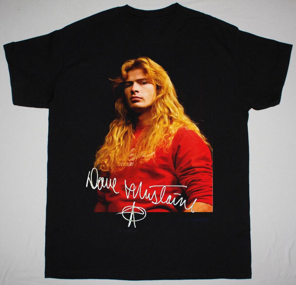 Dave Mustaine Signature Signed Gift Black Size S to 5XL Unisex Tee Shirt Unisex T-Shirt M