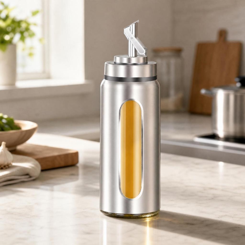 Stainless Steel Oil Dispenser Sturdy for Restaurant Crew