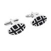 Yousheng 1 Pair Cufflinks Polished Smooth Surface French Style Hollow Twist Round Square Shape Men Suit Shirt Cufflinks  DIY Craft Buttons