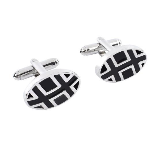 Yousheng 1 Pair Cufflinks Polished Smooth Surface French Style Hollow Twist Round Square Shape Men Suit Shirt Cufflinks  DIY Craft Buttons