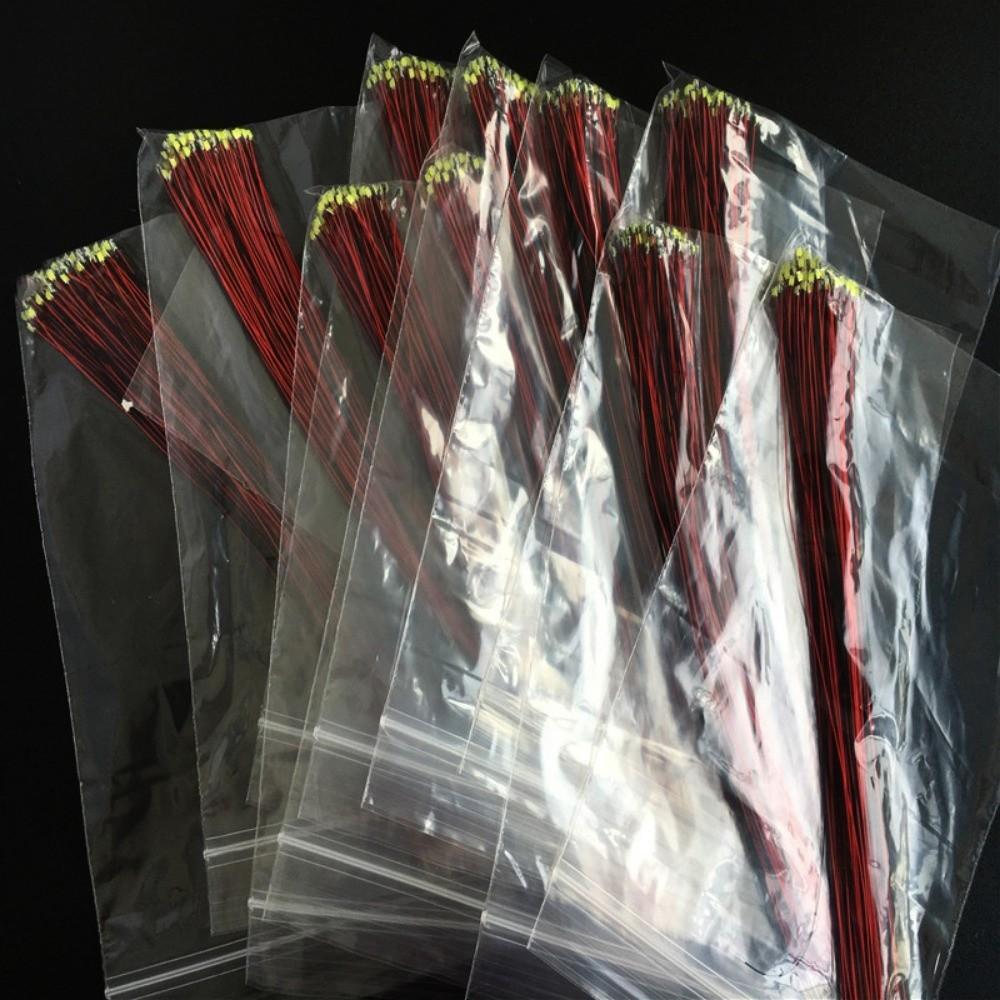 10Pcs Red Black Line 0805LED SMD Wire  Light HO N OO Scale Pre-soldered Micro Railway Decoration