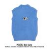 Zhao Zhaoyi Inspired Blue Knitted Vest - Women’s Retro Sleeveless Sweater for Spring & Autumn Layering
