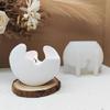 Eggshell Shape Silicone Candle Stand Mould For Epoxy Resin Candle Tealight Holder Decoration Candlestick Silicone Molds