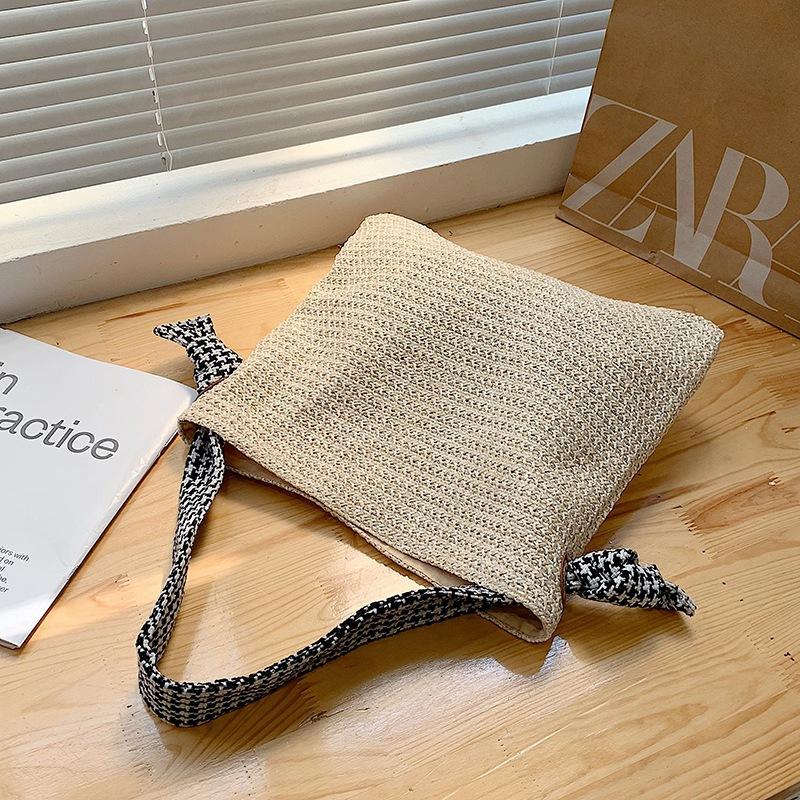 Straw bag 2 new summer commuter armpit bag women s versatile large-capacity portable woven bag