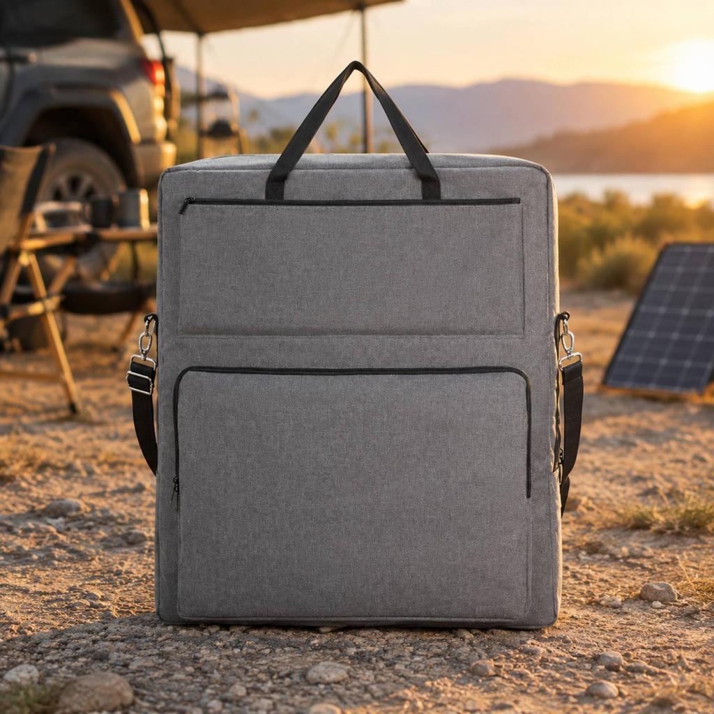 Portable Solar Panel Organizer Bag Long-Lasting for Camping, Travel