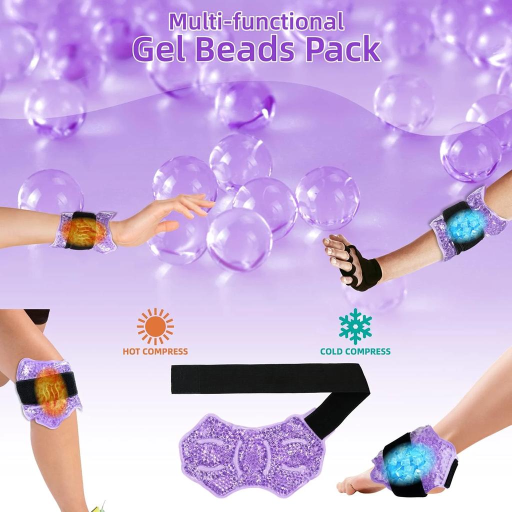 Ankle Foot Ice Pack Wrap for Injuries Reusable Gel Bead Ice Pack Personal Care Products Ankle Support Ankle Pad