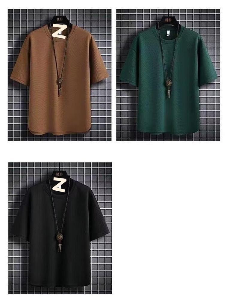 2024 Summer Men's Casual Sports Set: Trendy Short Sleeve T-shirt & Five-Point Shorts - Hong Kong Style