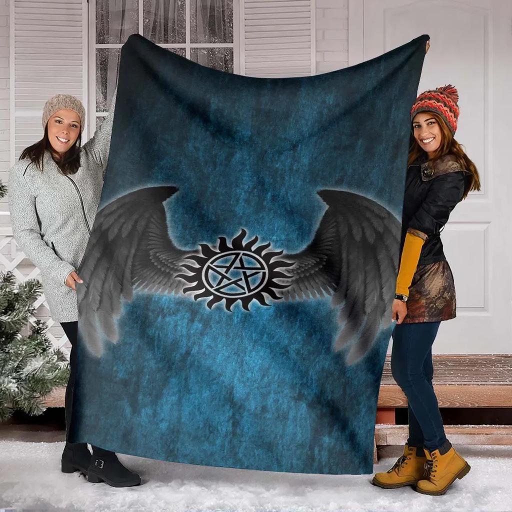 Multi-size Supernatural 3D Printing Four Seasons Blanket Sofa Cover Travel Bed Plush Blanket Lightweight Flannel Blanket