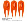 3Pcs Golf Green Fork Anti-rust Effective Compact Repair Turf Plastic Golf Divot Repair