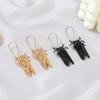 1 Pair of Women's Earrings Alloy Insect-shape Long Earrings