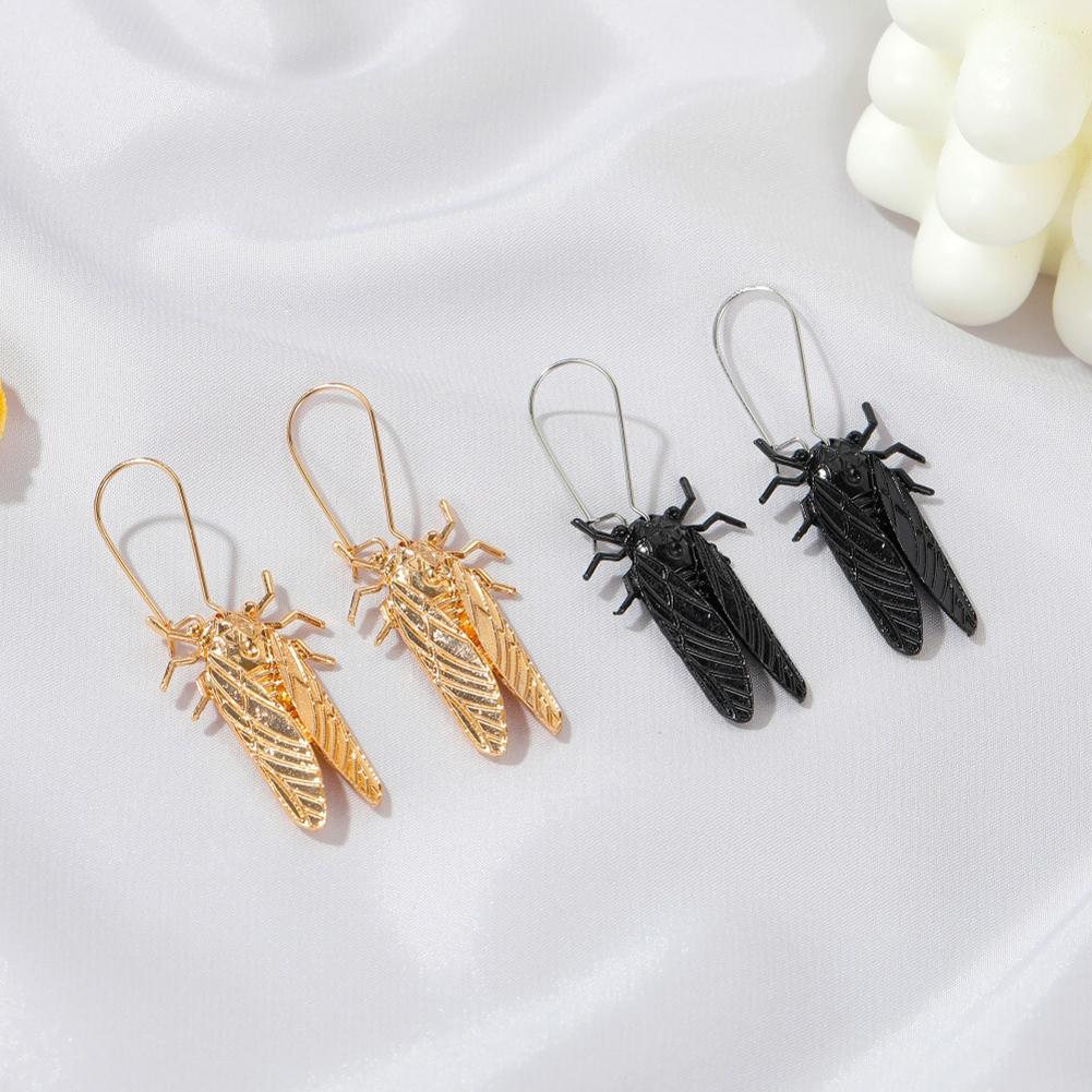 1 Pair of Women's Earrings Alloy Insect-shape Long Earrings