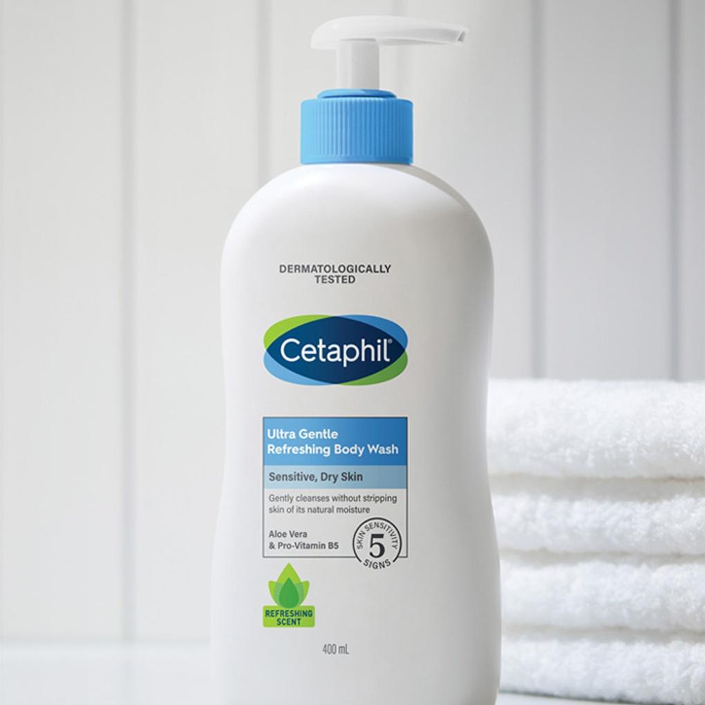 Cetaphil Gentle Sensitive Moisture Body Wash Refresh (Fresh Fragrance) 400ml X 2