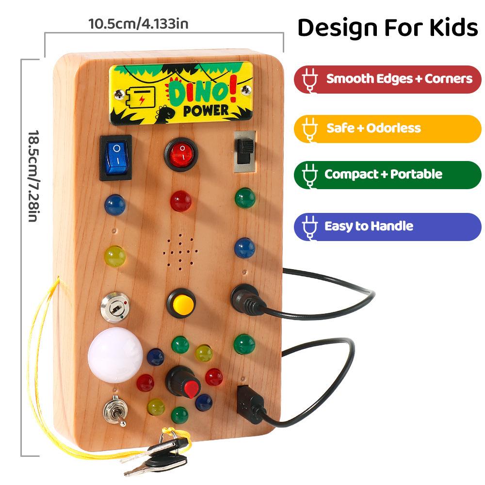 Cross-Border Montessori LED Busy Board: Interactive Circuit & Socket Toy for Early Childhood Education