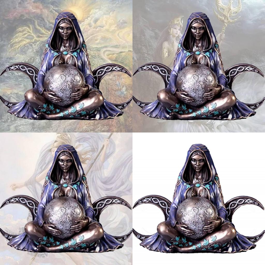 Kunstharz Erdmutti Kunststatue Heimdekoration Geschenk für Paare und Freunde