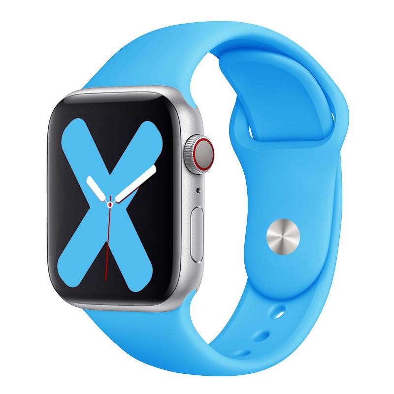 Strap For Apple Watch bands 44mm 45mm 40mm 41mm 42mm 46mm Sport Silicone correa smartwatch Bracelet iWatch Series 10 9 8 11 SE 3