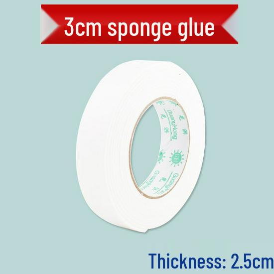 Ultra-Thin Strong Double-Sided Sponge Tape - No Residue, High Viscosity for Glass, Wall, and Fabric.