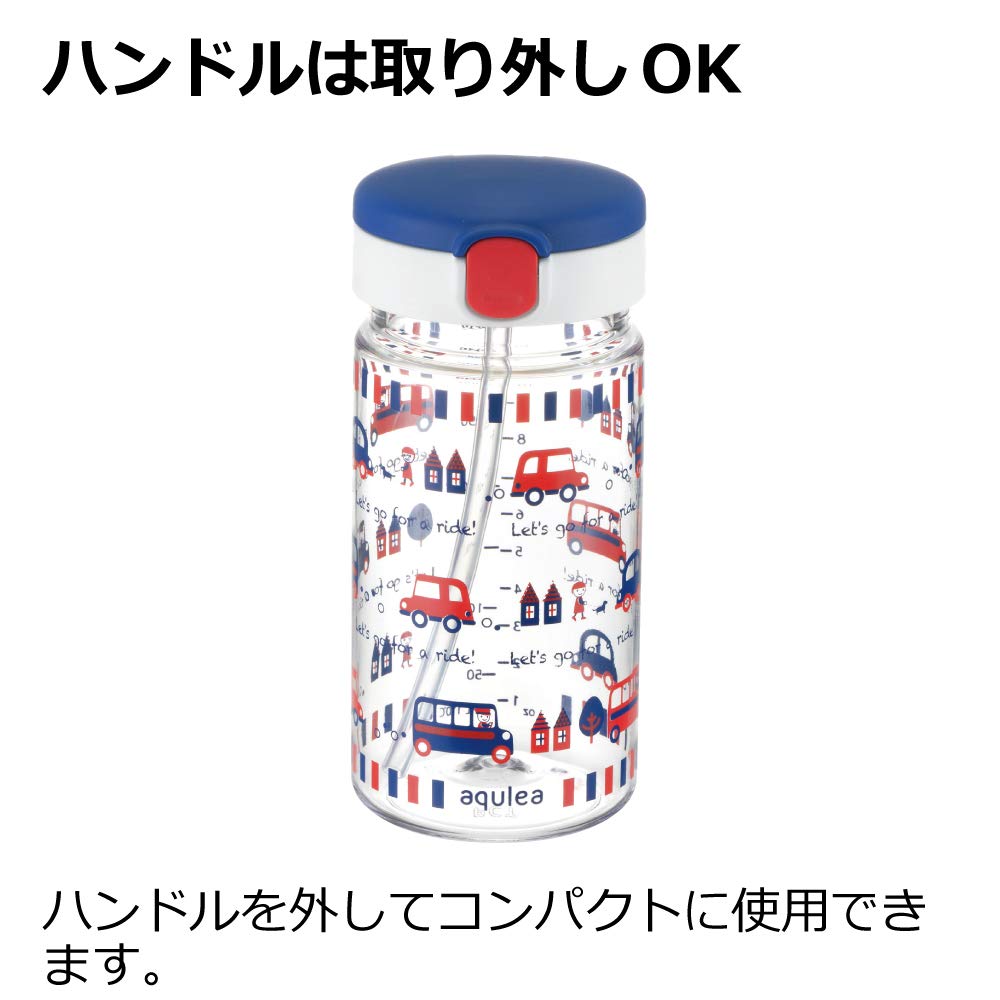 Richell Aclear Outing Straw Mug R 200 Navy Blue 1 piece 200ml 7 months