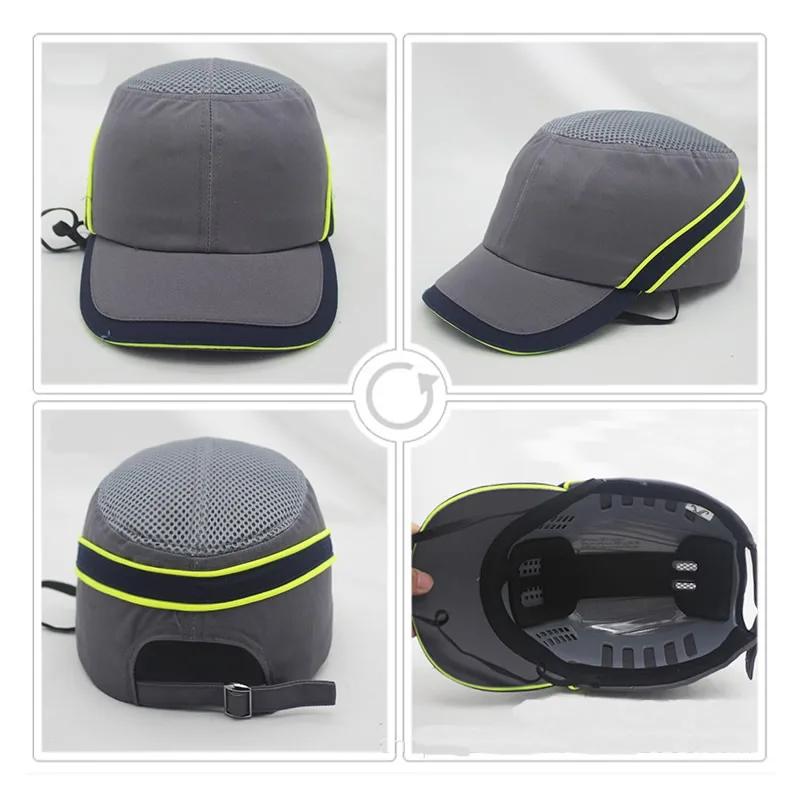 Shell Safety Inner Hard Work Bump Cap Protective Helmet Baseball Hat Style For Work Factory Shop Carrying Helmet Head Protection