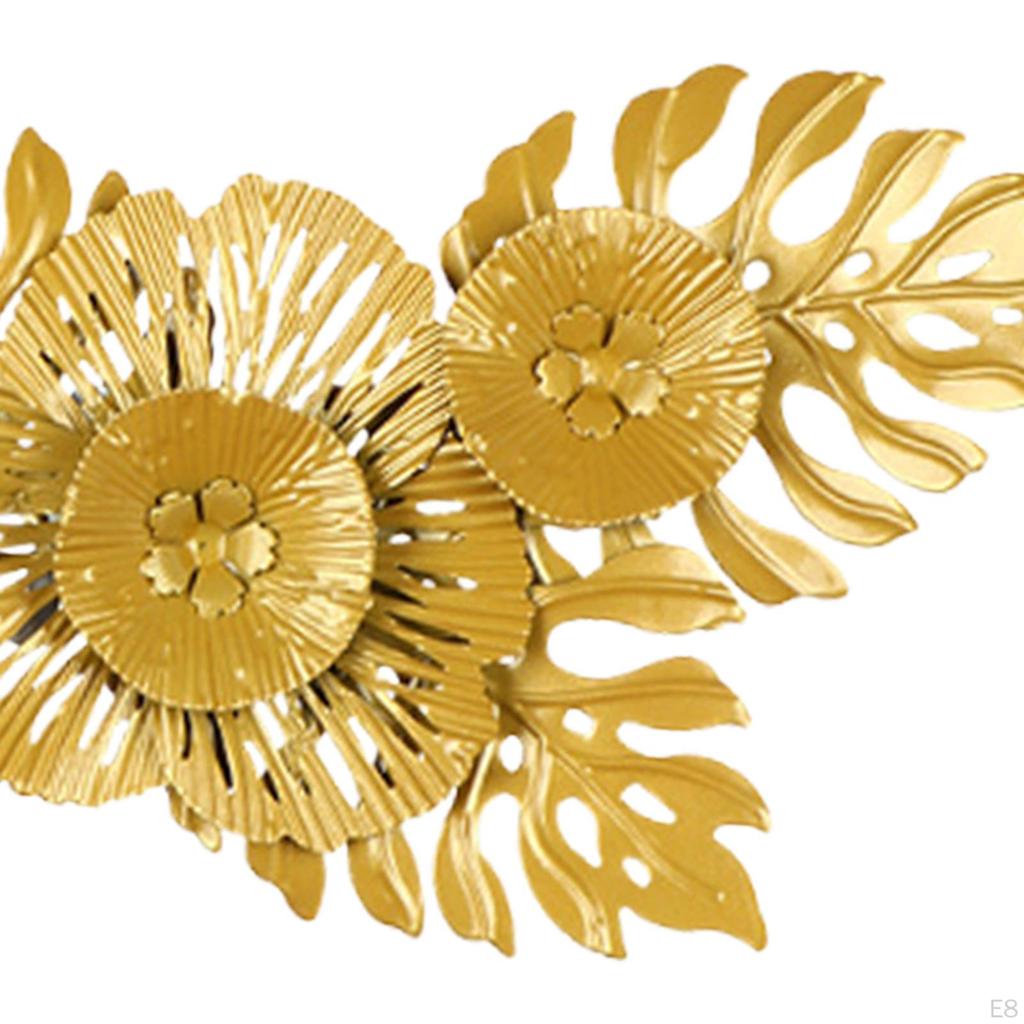 Flower Metal Wall Art Decor Iron Creative Modern Ornament Decoration for Home Cafe