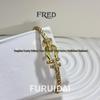 Fei Family Diamond Horseshoe Bracelet: Zodiac-Themed DIY Steel Wire for Couples