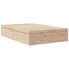 VidaXL Cadre de lit 120x190 cm Bois de pin massif, meuble de chambre à coucher, sommier, lit en bois, lit, lit double, cadre 3282387