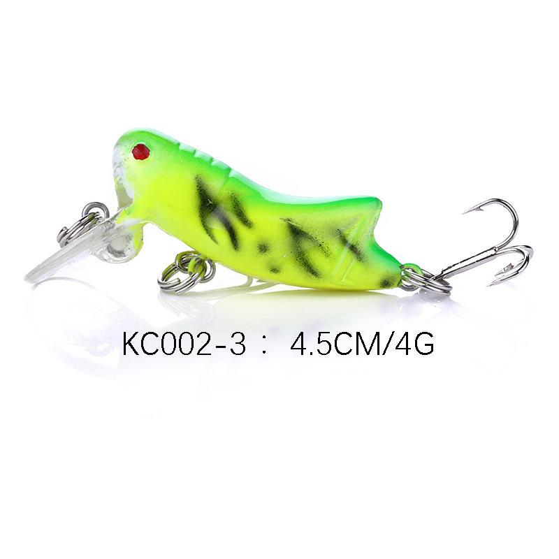 Lure bait8Hook number4.5cm4gMini locust imitation bait specifically designed to kill bass and catfish