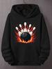 Flames Flaming Bowling Ball Strikes Pins Unisex Hoodies