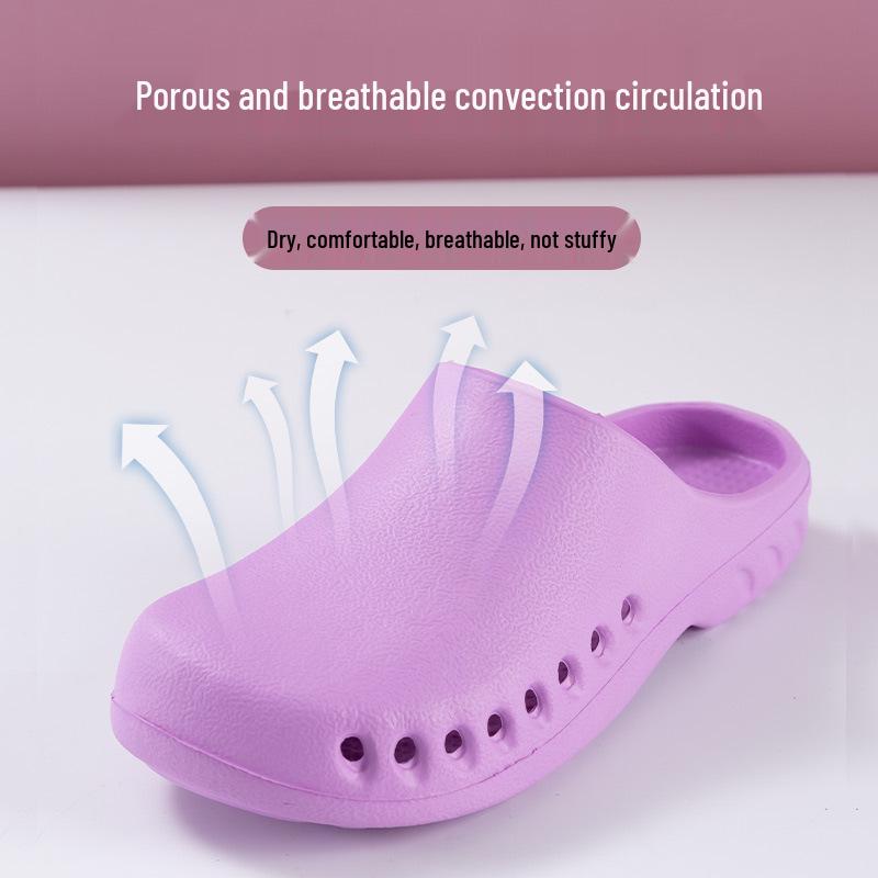 Waterproof Non-Slip Surgical Shoes for Doctors and Nurses – Closed-Toe Protective Slippers for Hospital, Laboratory, and ICU Use