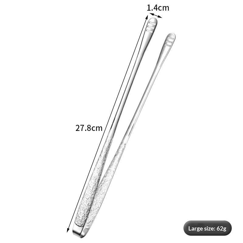 

1PC Stainless Steel Barbecue Tongs Kitchen Tongs, Vegetable Tongs Reusable Barbecue Meat Tongs Cooking Tweezers Kitchen Tools 24cm