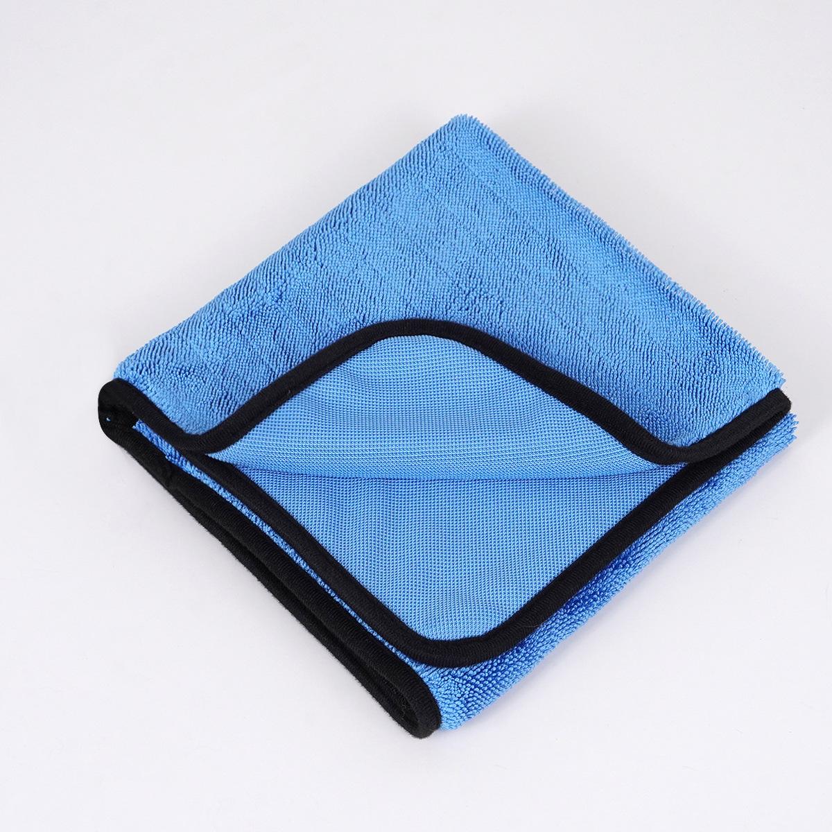 

Plush Pile Microfiber Car Drying Towel, 600GSM Super Absorbent Twist Loop Cloth, Fast Drying Towel for Large Vehicles & Home Use 30*30（600g/m²） небесно-голубой