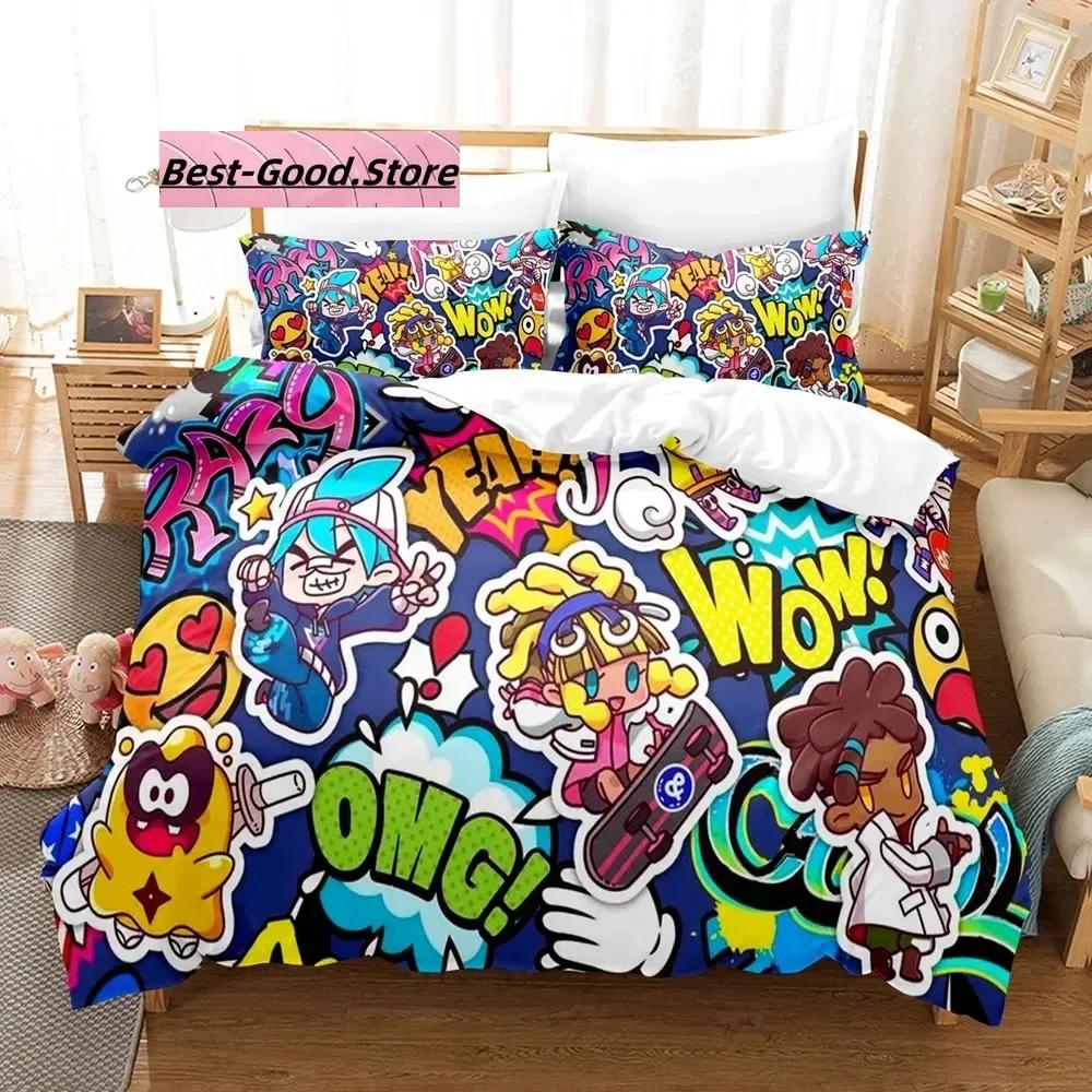 Game Ninjala Beding Set Single Twin Ful Quen King-Sized Dimensionsd Dimensions Bed Linen Set Aldult Kid Bedrom Duvetcover Sets 3D Print Young