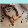 Cat Bell Wooden Bracelet Handmade New Oriental Fashion Trend Womens Jewelry