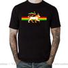 Novelty Red Yellow Green Stripes Rasta Lion Of Judah T Shirt Unisex Rastafarian Reggae Ethiopian Lion Flag Tshirt Jamaica Clothing