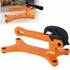 Portable Pipe Vise 1 8in   1 1 2in Capacity Lightweight Aluminum Non Slip Jaw Pipe Clamp for Plumbing HVAC Yellow