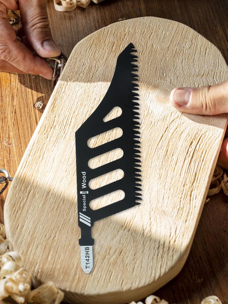 5pcs Jigsaw Blade T Shank Scroll Saw Blades Universal Jig Saw Blades Set for Wood Aluminum Tight Spaces