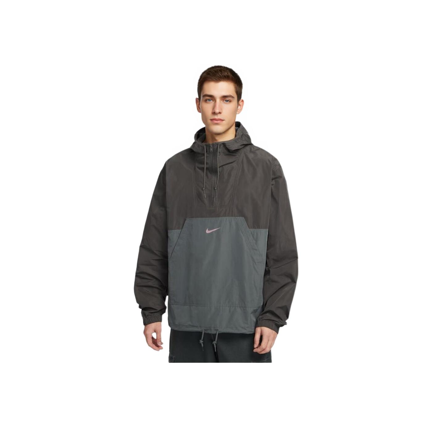 Nike Clubsportswear Минималистичное Удобное Худи с Длинным Рукавом Винтажное Мужские худи Средне-Серый Железо-Серый Коричнево-Серый IB7558-254 M
