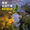Outdoor Garden Dwarf Statue Decoration Dwarf Elf Solar Garden Lawn Decoration Dwarf Light Garden Statues Angel Christmas Decor