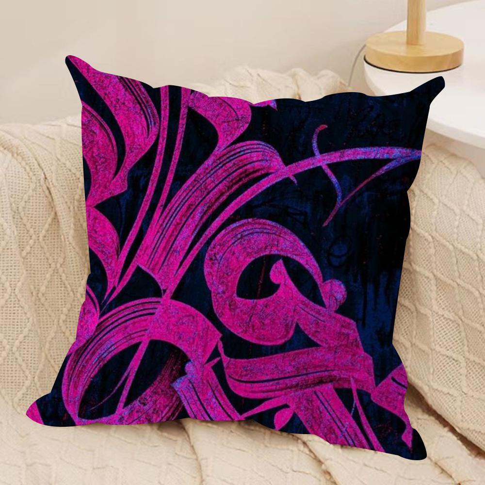 P-Pokras L-Lampas Art Cushion Cover Silky Short Plush Double-Sided Printed Pillow Case for Sofa All Seasons Home Decor Gift