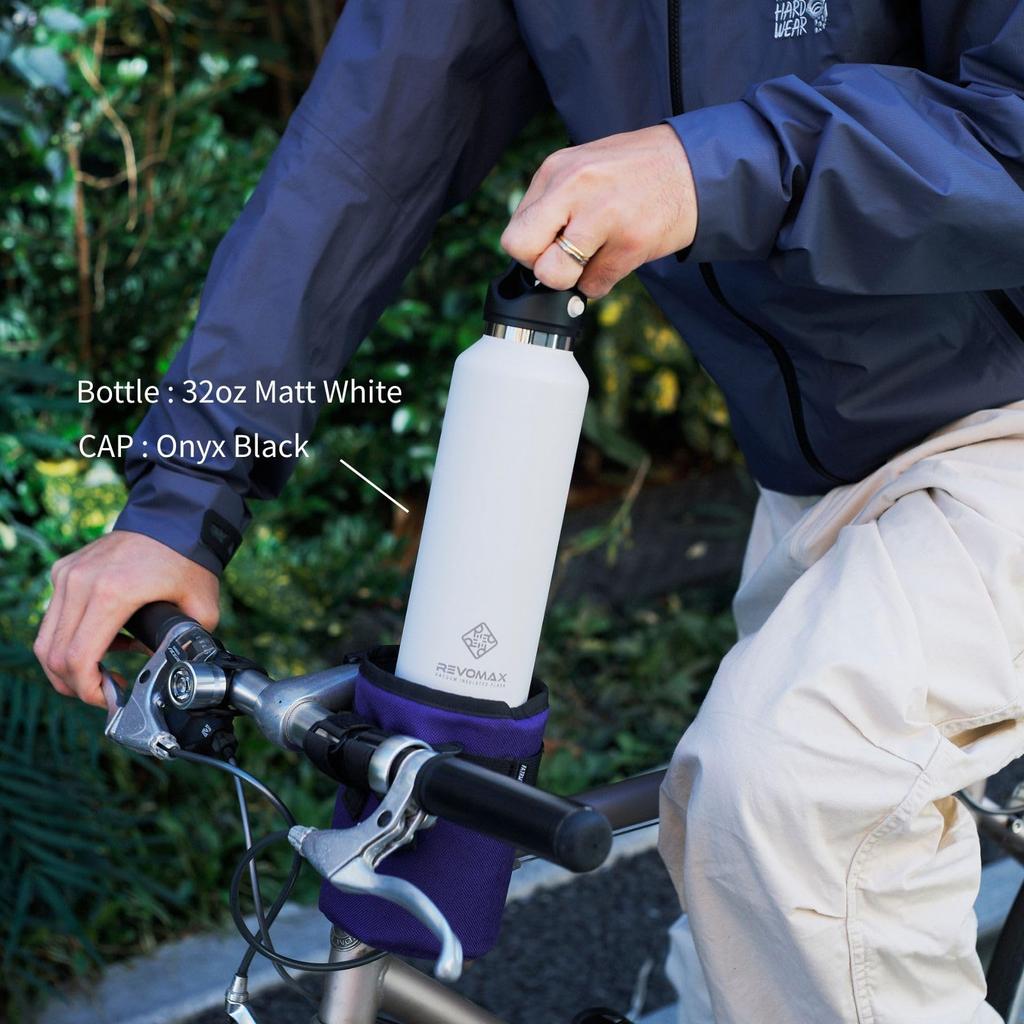 32oz 950ml Carbonated Stainless Steel 1 Keeps Hot Drinks Hot for 18 Cold for 36 Vacuum Gift REVOMAX [REVOMAX Official] Bottle, Approx. Liter, Hours,